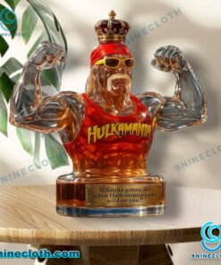 Hulk Hogan Hulkamania Custom Whiskey Bottle QC3qjys