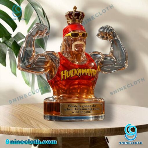 Hulk Hogan Hulkamania Custom Whiskey Bottle QC3qjys