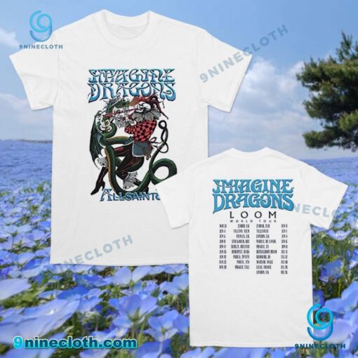Imagine Dragons X All Saints Loom World Tour Dates 2025 T-shirt 0KRDnTx