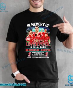 In Memory Of Diogo Jota Liverpool 3 July 2025 Unisex T-shirt 2ZqoW9L