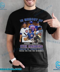 In Memory Of Ryne Sandberg 1959-2025 Forever 23 Forever A Cubs T-shirt xfcUswE