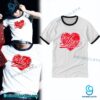 Jin BTS Heart Ringer Tee EGu4kM1