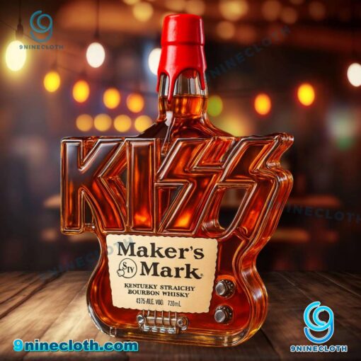 Kiss 50th Anniversary Custom Whiskey Bottle WFcLu3N