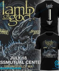 Lamb Of God Tour Massmutual Center In Springfield MA On July 18 2025 Unisex T-shirt 0POK536