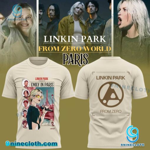 Linkin Park From Zero World Tour Emily In Paris 2025 T-shirt a91p6IW