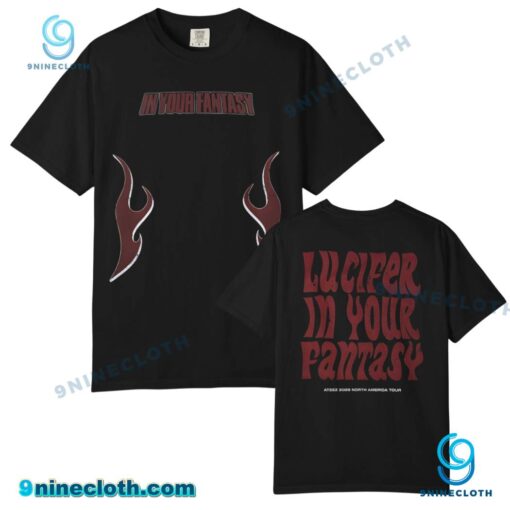 Lucifer In Your Fantasy Ateez 2025 North America Tour Flame Unisex T-shirt K6OsWcZ