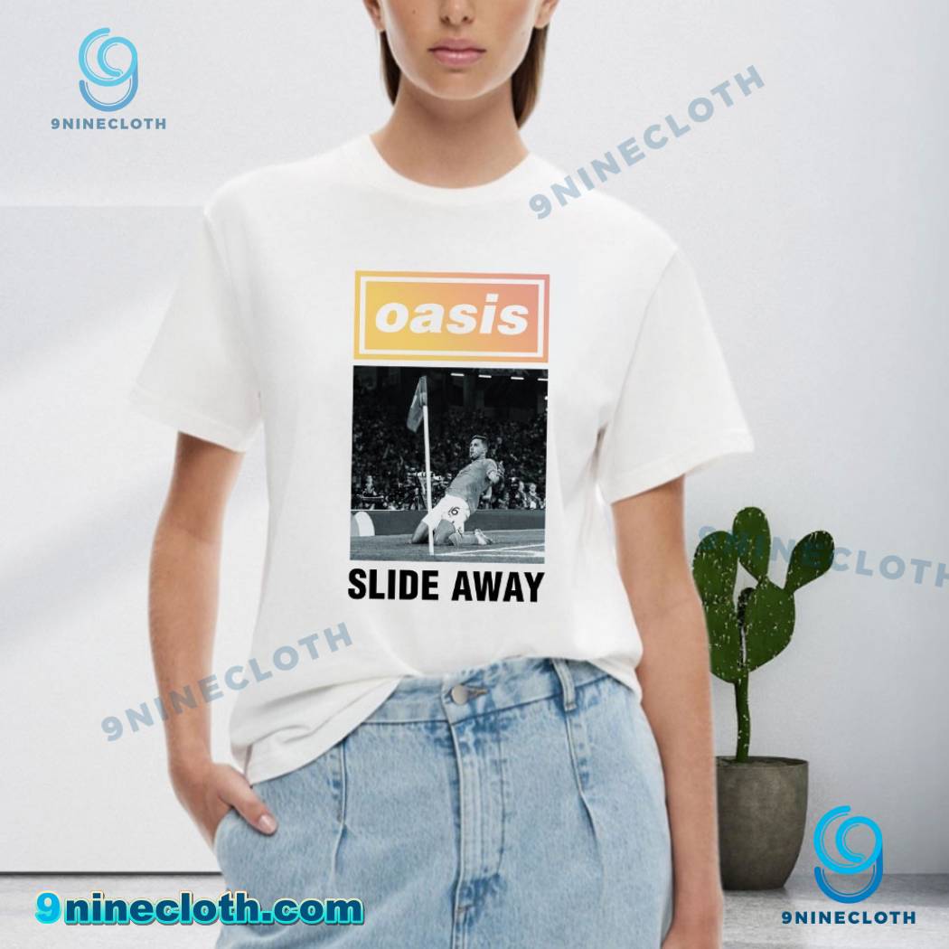 マンチェスターシティー oasis slide away Tシャツ Mサイズ Manchester City X Oasis Slide Away Unisex T-shirt - 9ninecloth