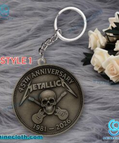Metallica 46th Anniversary 1981-2026 Acrylic Keychain bhukzfy