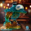 Miami Dolphins 60th Anniversary Custom Whiskey Bottle-c OigwtMU