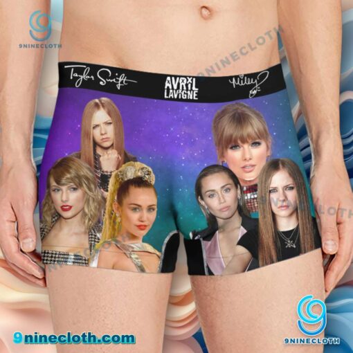 Miley Cyrus, Avril Lavigne, Taylor Swift Men Boxer Briefs OGvEadK