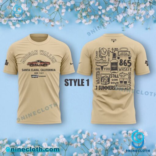 Morgan Wallen I'm The Problem Tour 2025 Santa Clara, California Unisex T-shirt-a u7XL1IQ