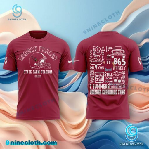 Morgan Wallen X Arizona Cardinals State Farm Stadium 2025 Shirt b79BPfe