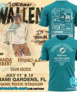 Morgan Wallen X Miami Dolphins Hard Rock Stadium July 11&12 2025 Shirt 4VJGs5p