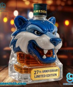 Nashville Predators Gnash 27th Anniversary Custom Whiskey Bottle U14HRAp