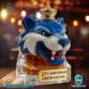 Nashville Predators Gnash 27th Anniversary Custom Whiskey Bottle-a M4HS092