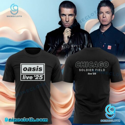 Oasis Live '25 Chicago Soldier Field Unisex T-shirt dgY8p9l