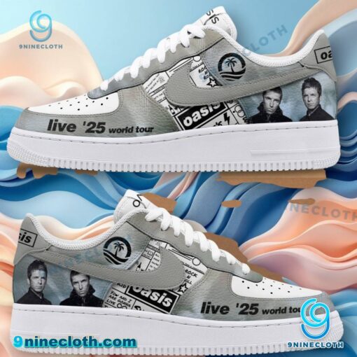 Oasis Live '25 World Tour Grey Air Force Shoes YXxC6GU