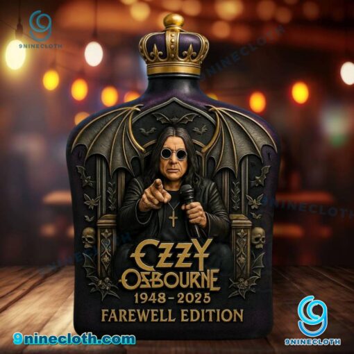Ozzy Osbourne 1948-2025 Farewell Edition Custom Whiskey Bottle d6rH9SI