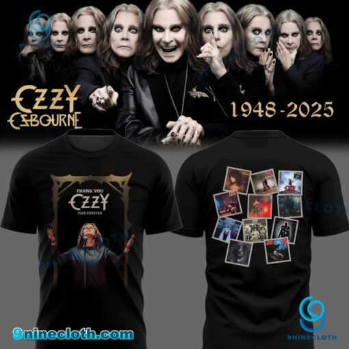 Ozzy Osbourne Album Thank You 1948-2025 T-shirt d3mn2It