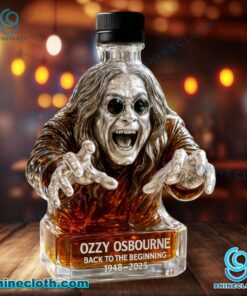 Ozzy Osbourne Back To The Beginning 1948-2025 Custom Whiskey Bottle XGTjB6S