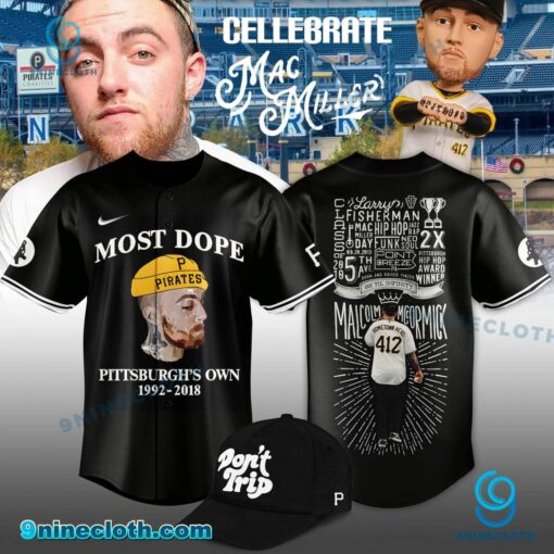 Pittsburgh Pirates Celebrate Mac Miller Night 2025 Most Dope Baseball Jersey oIaP9JL