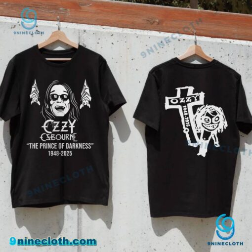 R.I.P Ozzy Osbourne The Prince Of Darkness 1948-2025 T-shirt zd4evHb