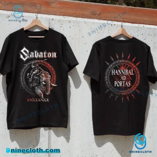 Sabaton Lightning At The Gates Knock Knock Hannibal Ad Portas T-shirt XCtbdyg