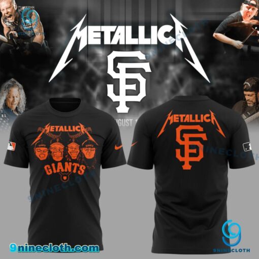 San Francisco Giants Metallica Night 2025 T-shirt Fw3NWLo