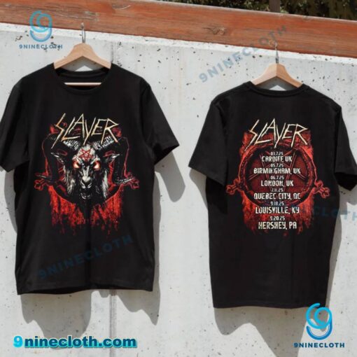 Slayer Goat Skull Farewell Tour 2025 Unisex T-shirt ghUzqrV