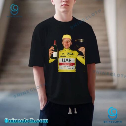 Tadej Pogacar 2025 Tour De France Champion T-shirt ObvqUe3