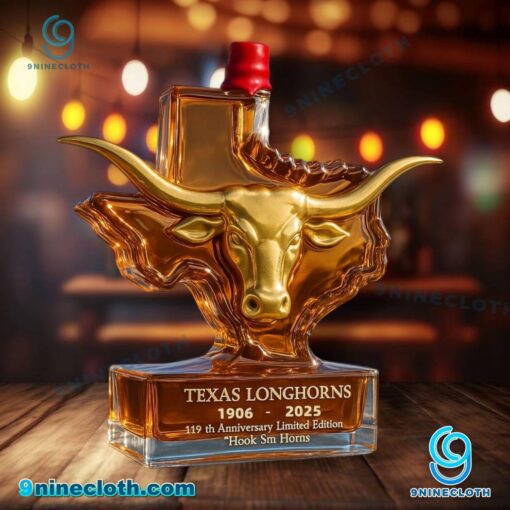 Texas Longhorns 1906-2025 119th Anniversary Custom Whiskey Bottle EZW3bJl