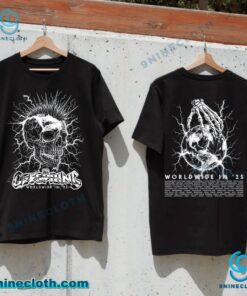 The Offspring Mohawk Skull 2025 Tour Unisex T-shirt 2cEWMxI