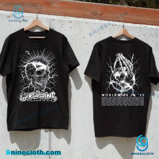 The Offspring Mohawk Skull 2025 Tour Unisex T-shirt 2cEWMxI