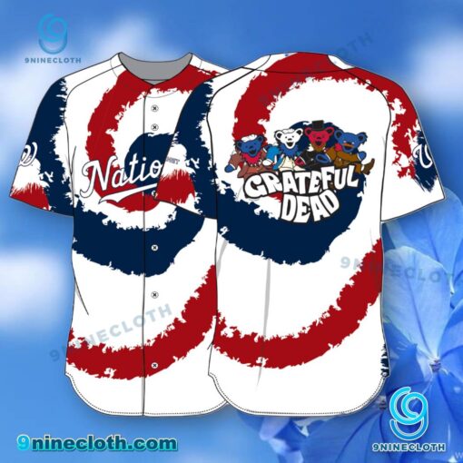 Washington Nationals Grateful Dead Night August 1 2025 Baseball Jersey xKN2uPd