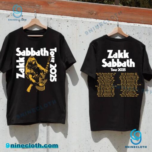 Zakk Sabbath Tour 2025 Dates Unisex T-shirt sHwDdkr