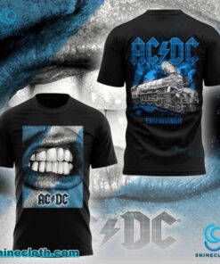 ACDC Edinburgh Pwr Up Tour Poster Print T-shirt BJIjEhU