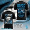 ACDC Edinburgh Pwr Up Tour Poster Print T-shirt-a Tpds6CK