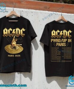 ACDC Pwr Up In Paris 1976-2025 T-shirt mb6kQph