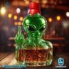 Alien Middle Finger Funny Custom Whiskey Bottle-b 9kzt7UK