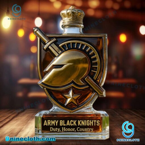 Army Black Knights Duty Honor Country Whiskey Bottle lqX50QO