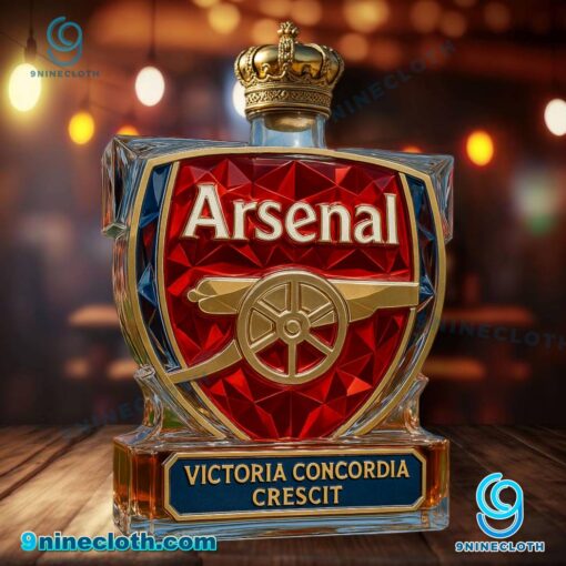 Arsenal Victoria Concordia Crescit Custom Whiskey Bottle CZj0RcG