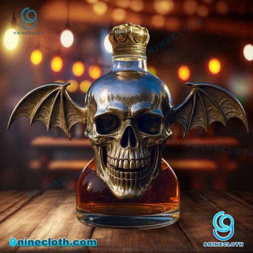 Avenged Sevenfold Deathbat Whiskey Bottle hCDOy3z