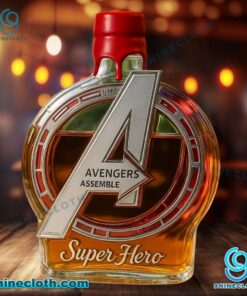 Avengers Assemble Super Hero Custom Whiskey Bottle J807Emb