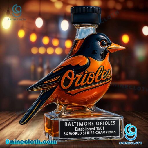 Baltimore Orioles 3x World Series Champions Whiskey Bottle Eb49fen