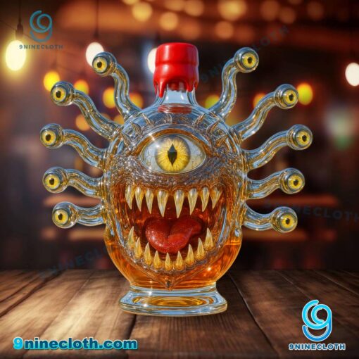 Beholder Dungeons & Dragons Custom Whiskey Bottle zXMFRcr
