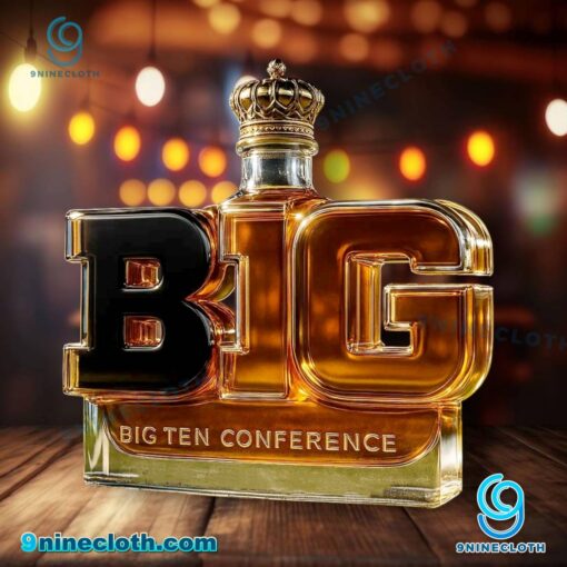 Big 10 Conference Logo Custom Whiskey Bottle UP4a8LX