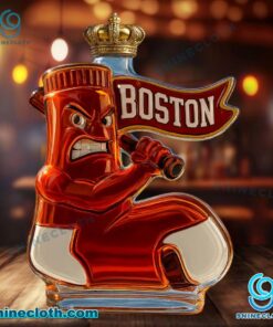 Boston Red Sox Angry Logo Custom Whiskey Bottle r1o3CLO