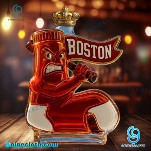 Boston Red Sox Angry Logo Custom Whiskey Bottle r1o3CLO