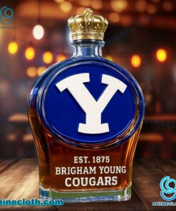 Brigham Young Cougars Custom Whiskey Bottle 9bVsHZY