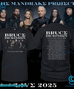 Bruce Dickinson US Canada Tour 2025 T-shirt XP8e4zk